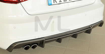 Rieger 00099355 Audi 8V A3 Rear Diffuser 8 | ML Performance UK Car Parts