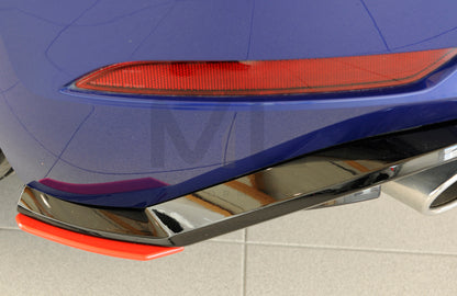 Rieger 00059585 VW Mk7 Mk7-Line Golf GTI Rear Side Splitter 3 | ML Performance UK Car Parts