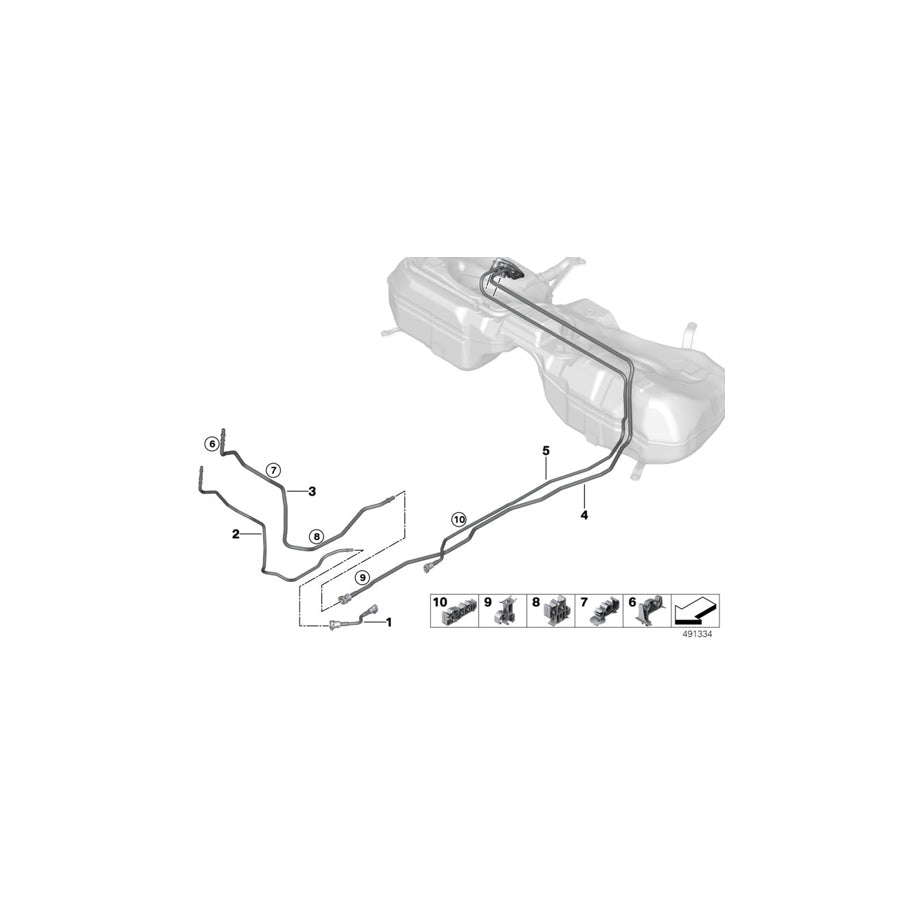 Genuine BMW 16137385411 F91 G14 G11 Clip D12 D10 D5 (Inc. M5) | ML Performance UK Car Parts