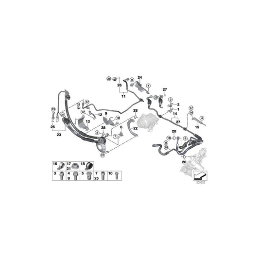 Genuine BMW 32416783853 E70 Combination Return Pipe (Inc. X5 4.8i) | ML Performance UK Car Parts