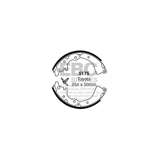 EBC 5175 Toyota Rear Brake Shoes 1 | ML Performance UK Car Parts