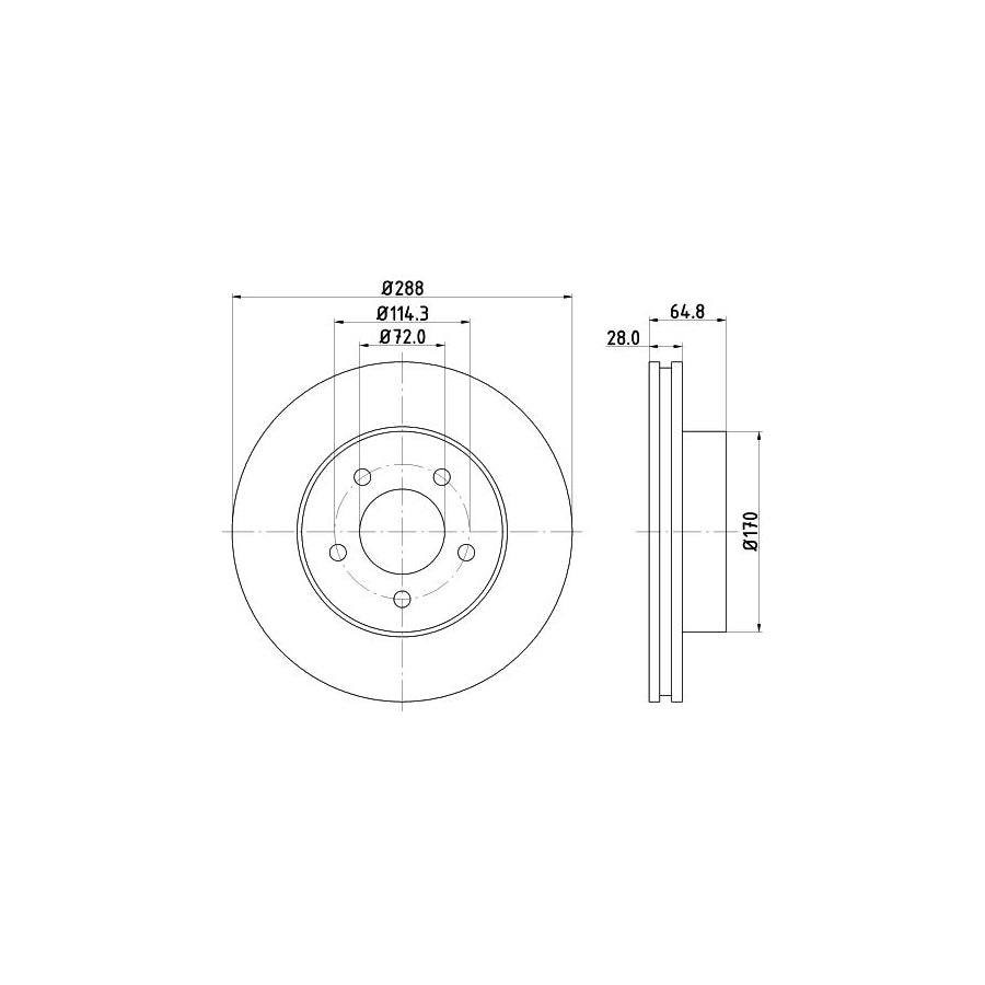 Hella 8MP 376 803-321 Water Pump