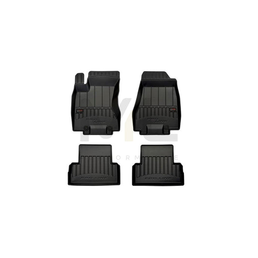 FROGUM Tailored 3D408531 Floor mat set for NISSAN X-Trail (T31) Elastomer, Front and Rear, Quantity: 4, Black | ML Performance Car Parts