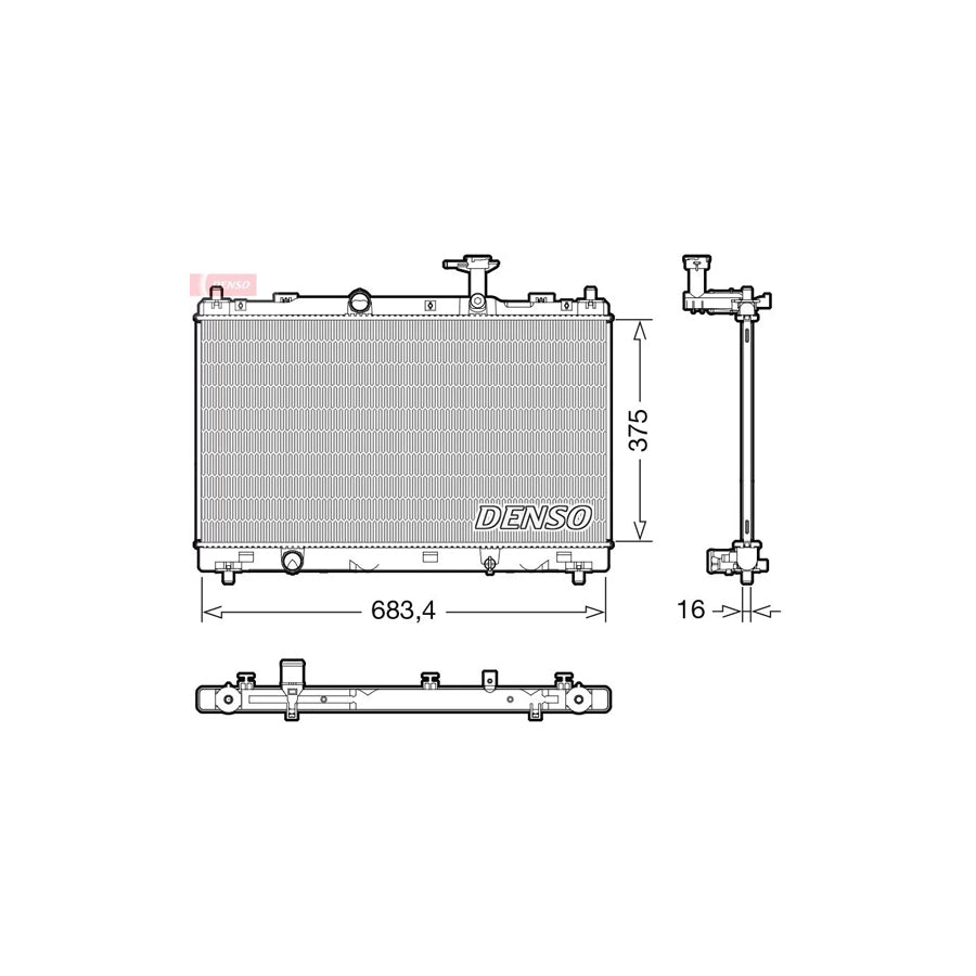 Denso DRM47038 Drm47038 Engine Radiator | ML Performance UK