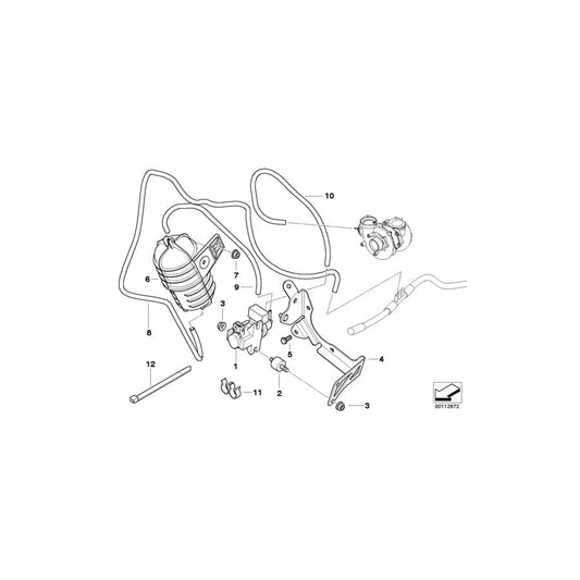 Genuine BMW 11657789084 E65 Bracket, Vacuum Reservoir (Inc. 730d) | ML Performance UK Car Parts