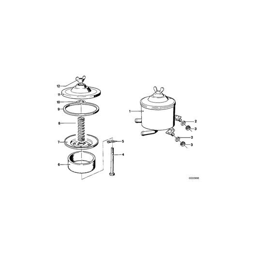 Genuine BMW 32411105162 E12 E21 E24 Clip (Inc. 3.0CS) | ML Performance UK Car Parts