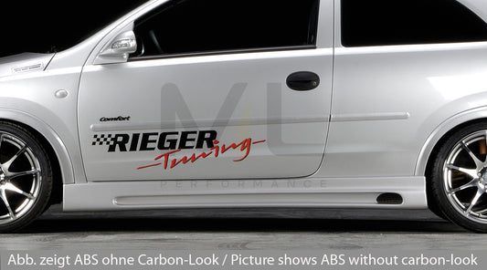 Rieger 00099312 Opel Corsa C Side Skirt 1 | ML Performance UK Car Parts