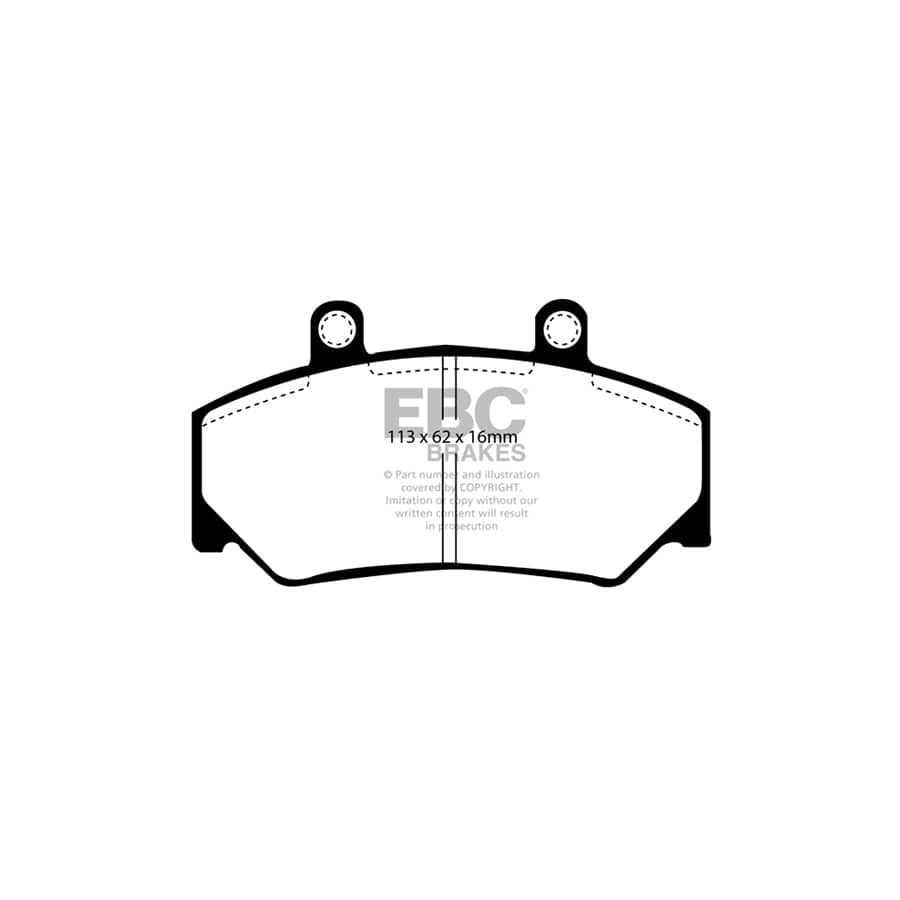 EBC PDKF2307 Volvo Ultimax Front Brake Pad & Plain Disc Kit - ATE/Girling/TRW Caliper 2 | ML Performance UK Car Parts