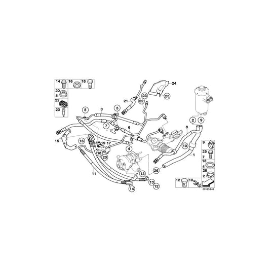 Genuine BMW 32416783579 E65 E66 Expansion Hose Dynamic Drive (Inc. 760i & 760Li) | ML Performance UK Car Parts