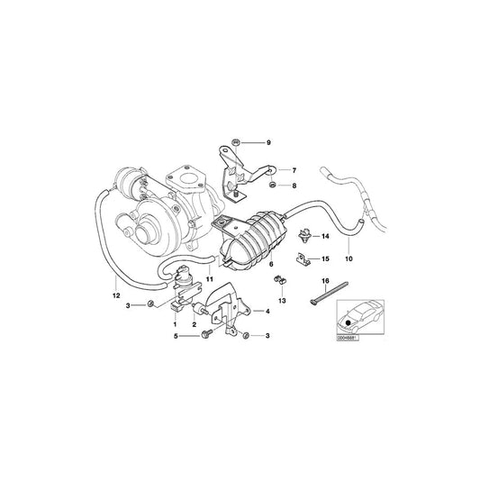 Genuine BMW 11657786241 E39 E53 E46 Holder (Inc. 318d, 730d & 525d) | ML Performance UK Car Parts