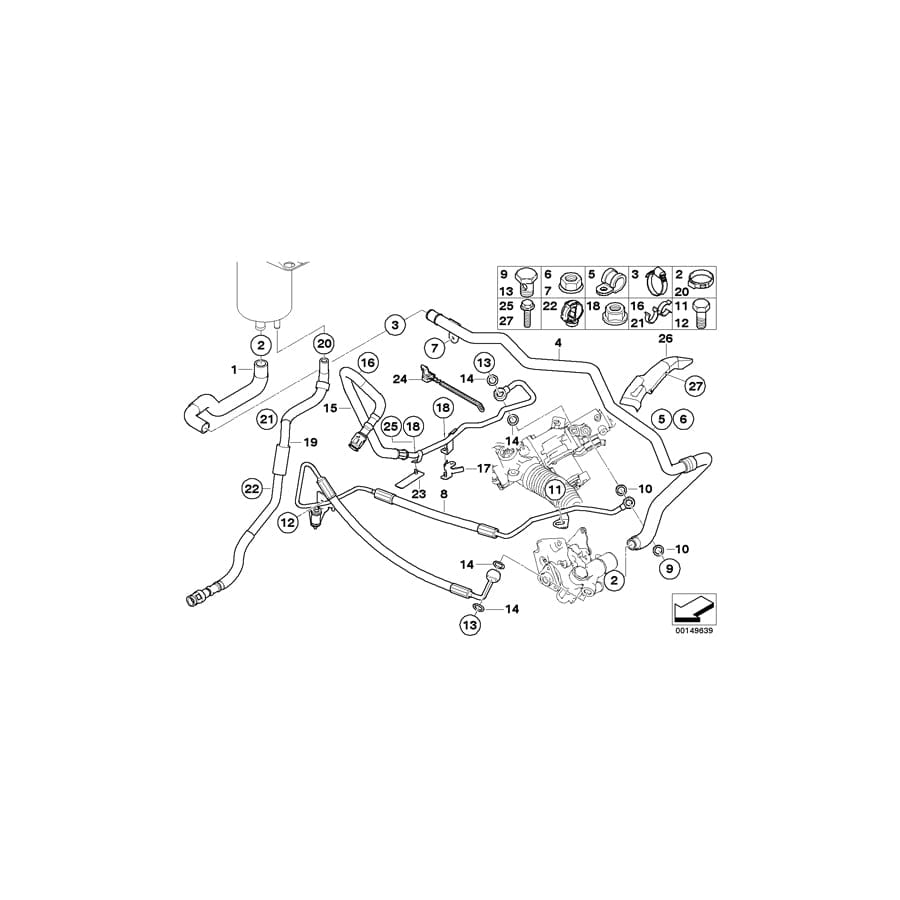 Genuine BMW 32416782709 E60 E63 E61 Expansion Hose (Inc. 540i, 645Ci & 550i) | ML Performance UK Car Parts