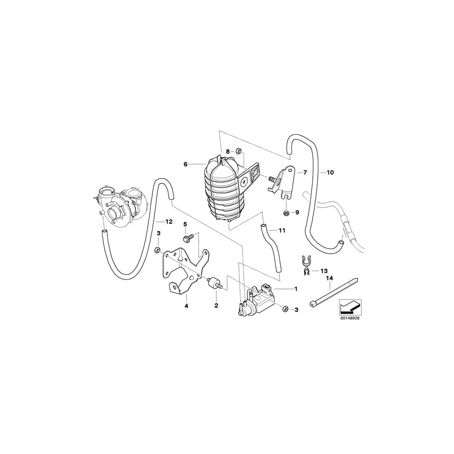 Genuine BMW 11657785498 E46 Holder (Inc. 330d, 330Cd & 330xd) | ML Performance UK Car Parts