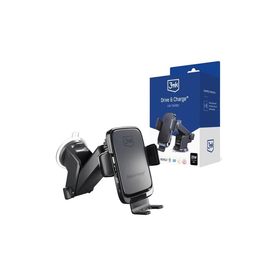 3MK Holder Drive & Charge Car Induction Holder Electrically Opened 15W Mounting To Windshield / Board / Grille