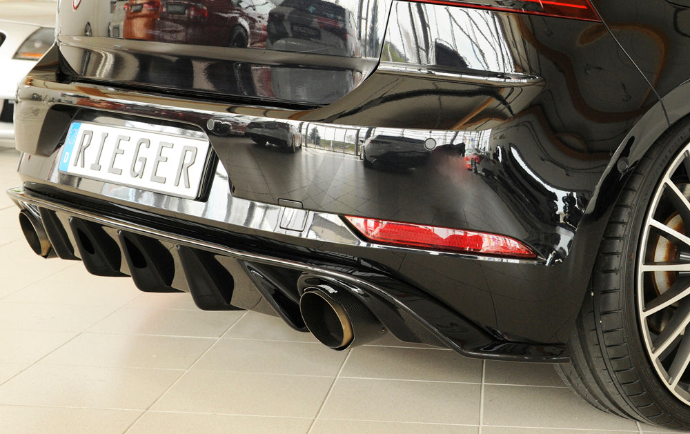 Rieger 00088160 VW Mk7 Golf GTI Rear Diffuser 5 | ML Performance UK Car Parts