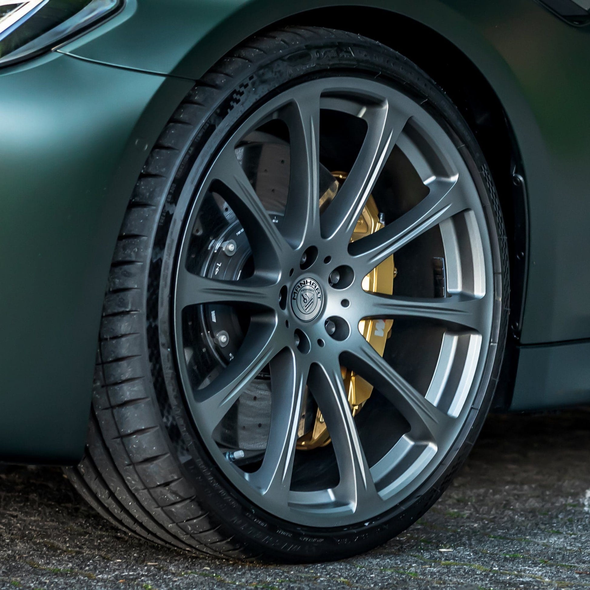 MANHART MHTENSPOKE1100 FOR BMW 5 SERIES  TEN-SPOKE RIM SET  MATTE SILVER GREY