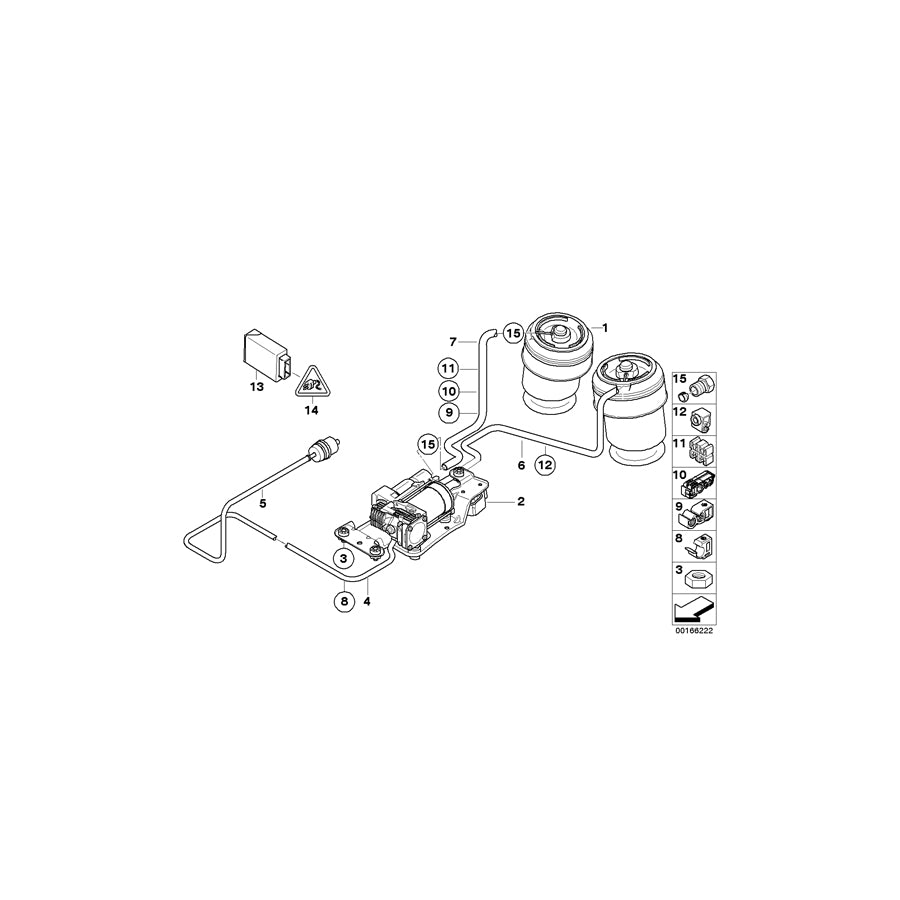 Genuine BMW 34326779758 E72 E70 Bracket, Brake Pipe, 3-Fold (Inc. X6 50iX) | ML Performance UK Car Parts
