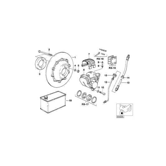 Genuine BMW 34321452586 Brake Pipe (Inc. R 100 GS) | ML Performance UK Car Parts