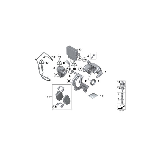 Genuine BMW 34206791020 F25 F26 Cable Bracket, Right (Inc. X4 20iX) | ML Performance UK Car Parts