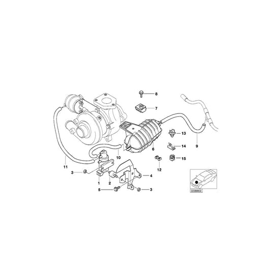 Genuine BMW 11657785151 E39 Bracket, Vacuum Reservoir (Inc. 520d) | ML Performance UK Car Parts