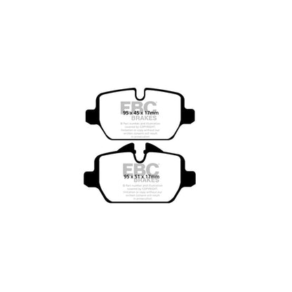 EBC PDKR109 BMW E81 E87 Ultimax Rear Brake Pad & Plain Disc Kit - TRW Caliper 2 | ML Performance UK Car Parts