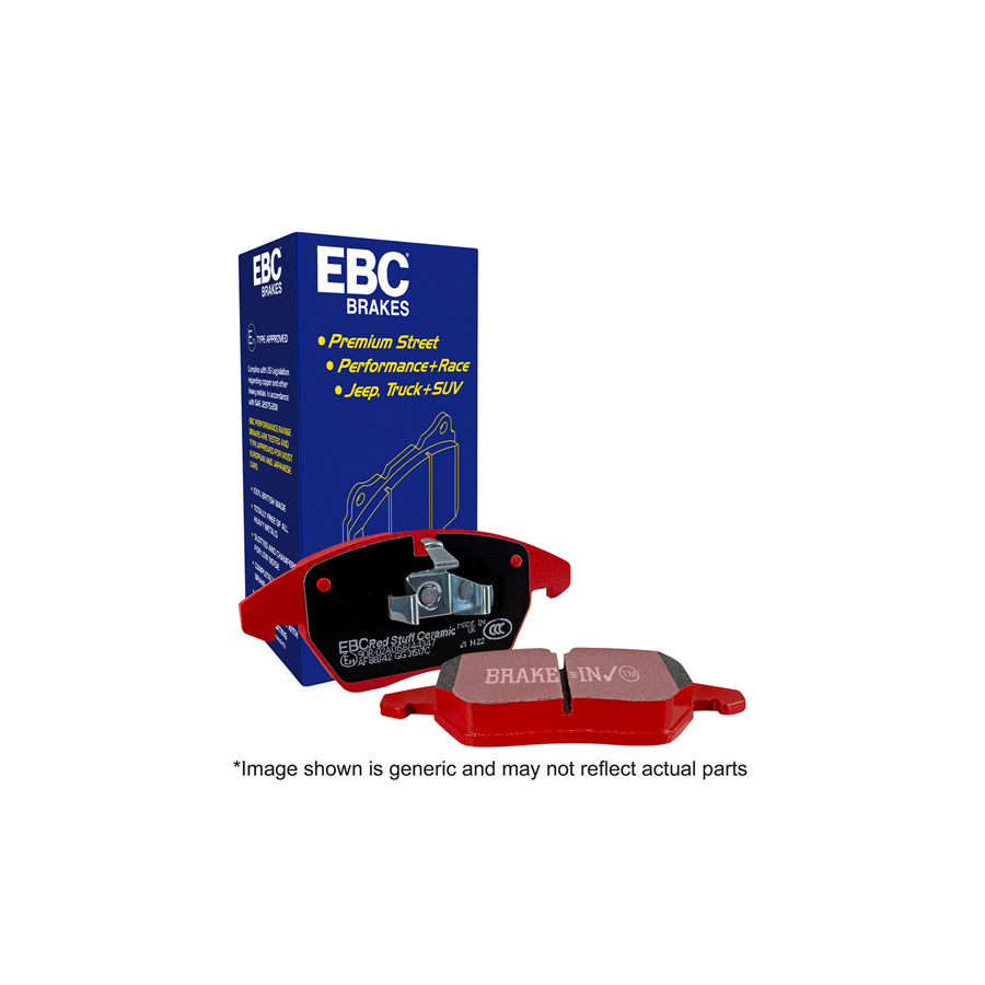 EBC DP32092C Citroen Peugeot Redstuff Front Brake Pads - ATE Caliper (Inc. C5, Peugeot 407 & RCZ) 1 | ML Performance UK Car Parts
