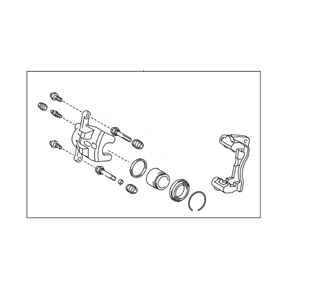 Genuine Lexus 47730-47060 CT Phase 1 Front O/S Caliper & Carrier