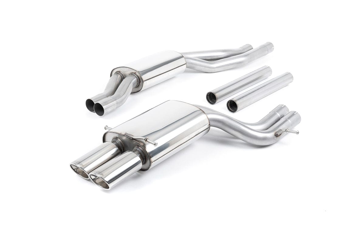 MillTek SSXAU002 Audi RS4 Resonated Cat-Back Exhaust for OEM Catalysts