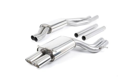 MillTek SSXAU002 Audi RS4 Resonated Cat-Back Exhaust for OEM Catalysts