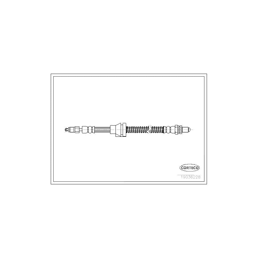 Corteco 19036228 Brake Hose For Ford Ka Hatchback (Rb) | ML Performance UK
