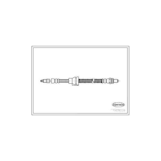 Corteco 19036228 Brake Hose For Ford Ka Hatchback (Rb) | ML Performance UK