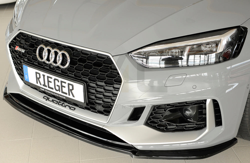 Rieger 00088202 Audi B9 F5 RS5 Front Splitter 2 | ML Performance UK Car Parts