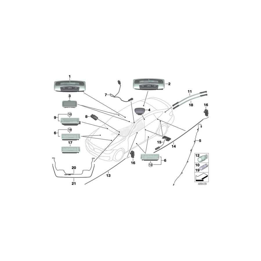 Genuine BMW 63319354147 F36 F32 F33 Optical Conductor, Radio / Ihka Controls (Inc. 430i, 435dX & 420iX) | ML Performance UK