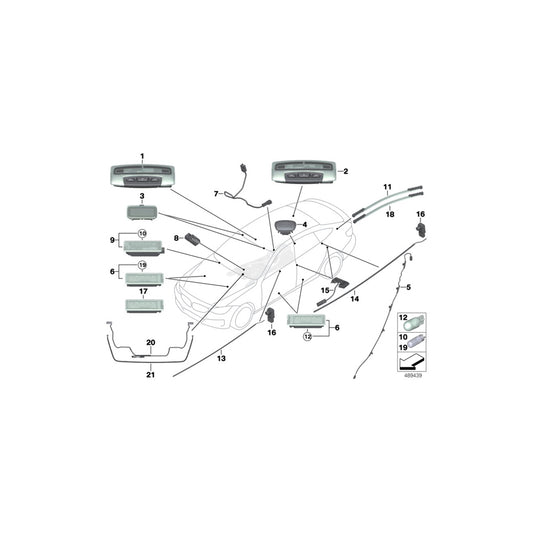 Genuine BMW 63319354147 F36 F32 F33 Optical Conductor, Radio / Ihka Controls (Inc. 430i, 435dX & 420iX) | ML Performance UK