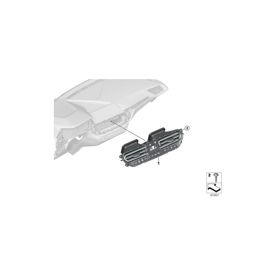 Genuine BMW 64119855403 G21 F44 G20 Control Unit,Automatic Air Cond.,Basis (Inc. M340i, 320dX & Z4 20i) | ML Performance UK Car Parts