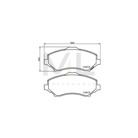 Hella 8DB 355 014-321 Brake Pad Set With Acoustic Wear Warning, With Accessories | ML Performance Car Parts