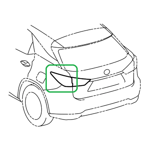 Genuine Lexus 81551-48370 RX Phase 4 O/S Outer Rear Lamp