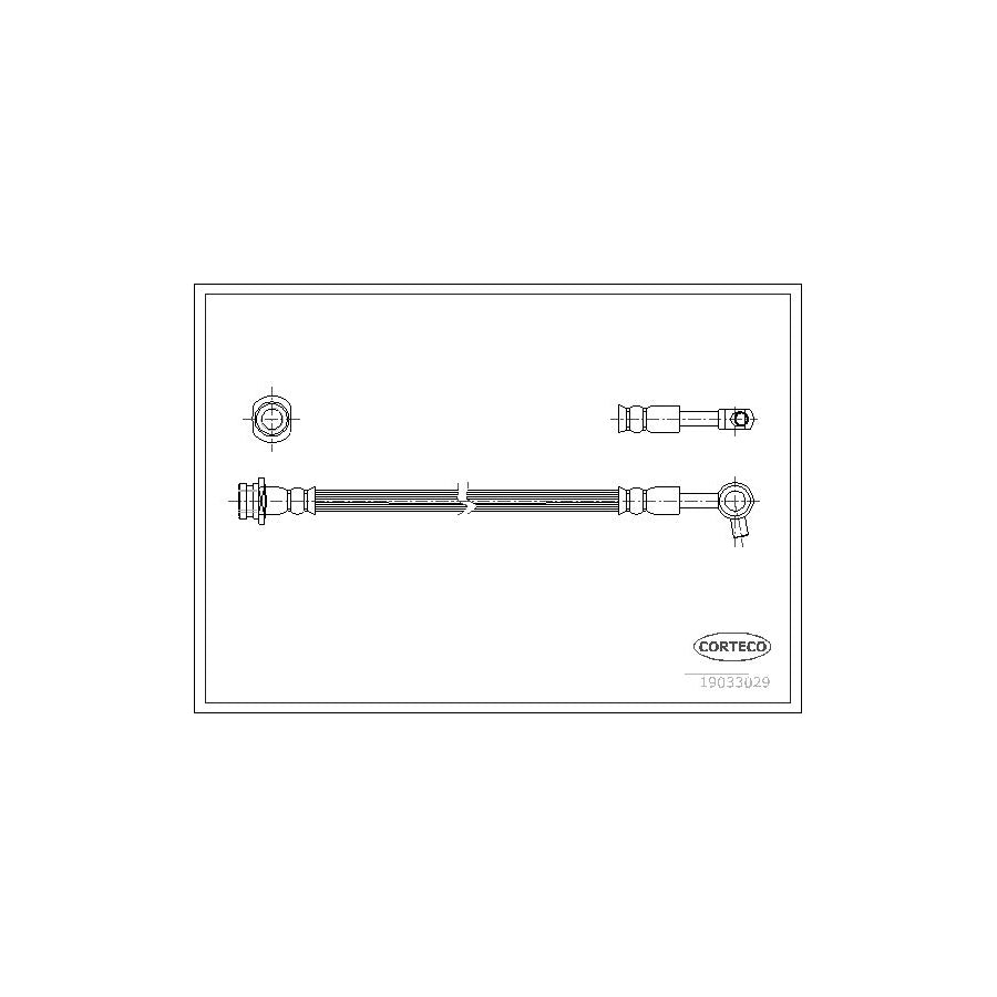 Corteco 19033029 Brake Hose For Nissan Patrol Gr V Off-Road (Y61) | ML Performance UK