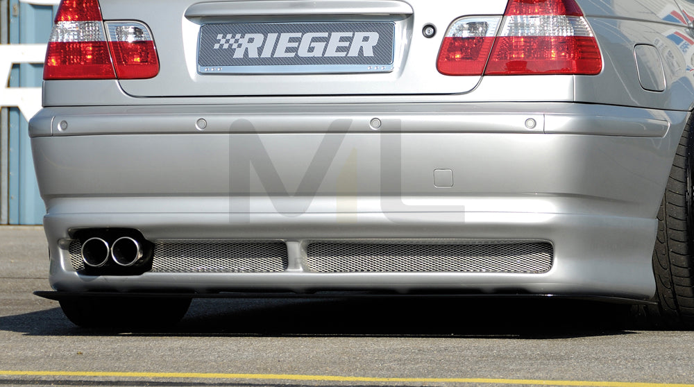 Rieger 00050407 BMW 3 Series E46 Rear Diffuser 1 | ML Performance UK Car Parts