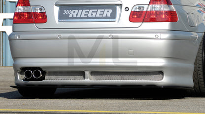 Rieger 00050407 BMW 3 Series E46 Rear Diffuser 1 | ML Performance UK Car Parts