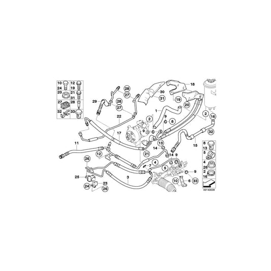 Genuine BMW 32416772947 E60 E61 Return Pipe (Inc. 525i & 530i) | ML Performance UK Car Parts