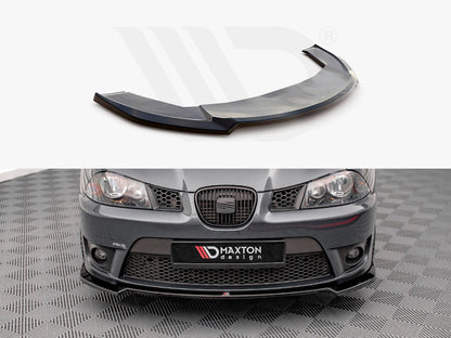 Maxton Design SE-IB-3-CU-FD3T Front Splitter V.3 Seat Ibiza Cupra MK3 (2004-2008) | ML Performance UK Car Parts
