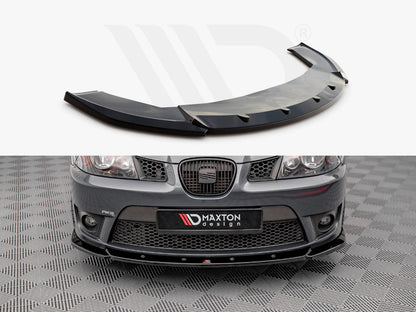 Maxton Design SE-IB-3-CU-FD2T Front Splitter V.2 Seat Ibiza Cupra MK3 (2004-2008) | ML Performance UK Car Parts