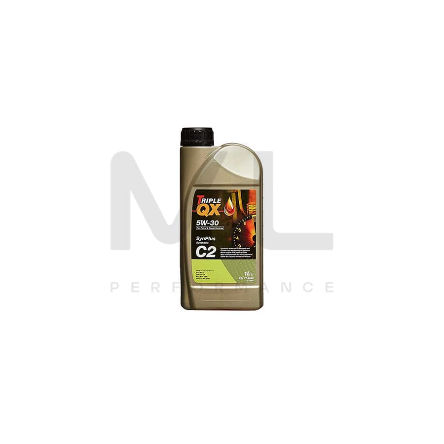 TRIPLE QX Fully Synthetic Engine Oil 5W-30 C2 - 1Ltr Engine Oil ML Performance UK ML Car Parts