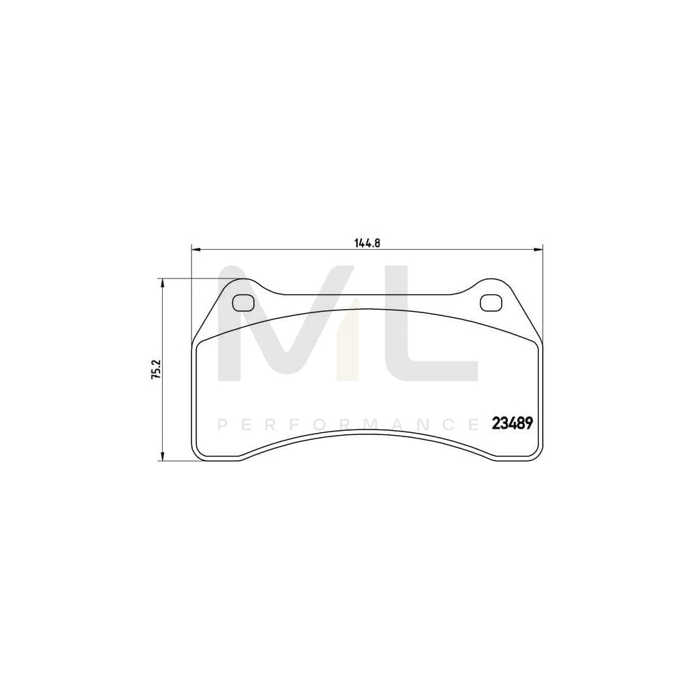 Brembo P 36 014 Brake Pad Set Excl. Wear Warning Contact | ML Performance Car Parts