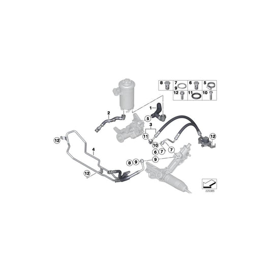Genuine BMW 32416855247 F15 F16 Radiator Return Line (Inc. X6 40dX, X5 40dX & X5 35dX) | ML Performance UK Car Parts