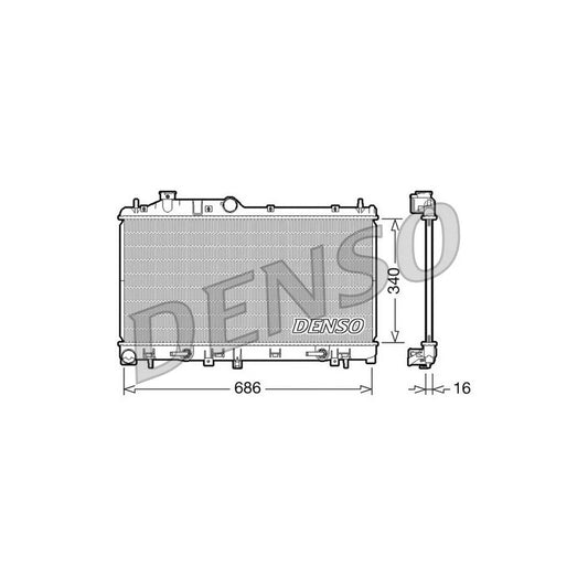 Denso DRM36008 Drm36008 Engine Radiator | ML Performance UK