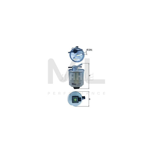MAHLE ORIGINAL KL 440/36 Fuel filter In-Line Filter | ML Performance Car Parts