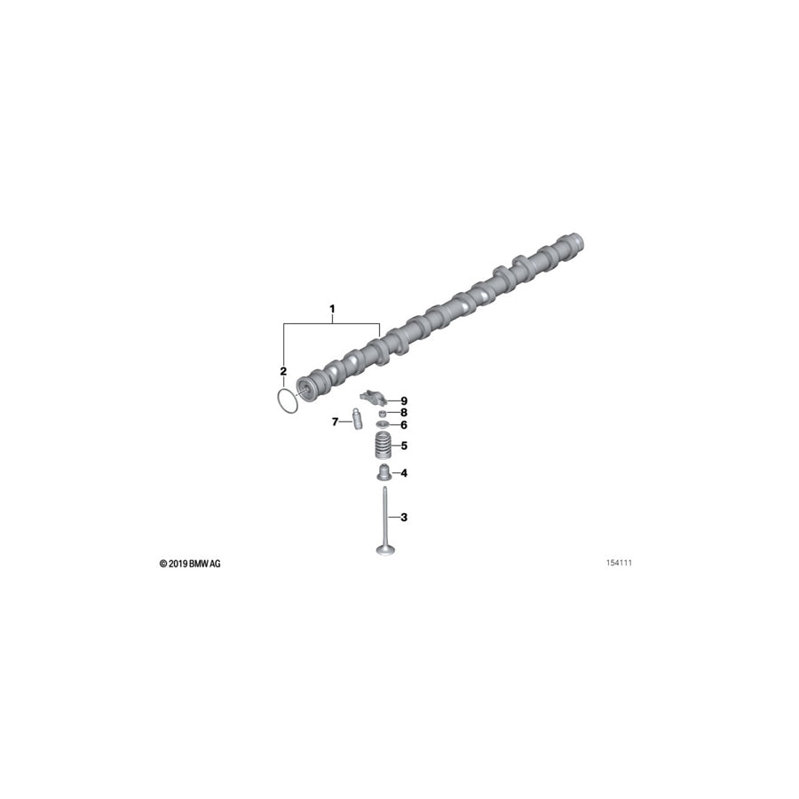 Genuine BMW 11347552952 F11 E64 E60 Intake Valve 32,0/4,968mm (Inc. 525i, 525xi & 330i) | ML Performance UK Car Parts