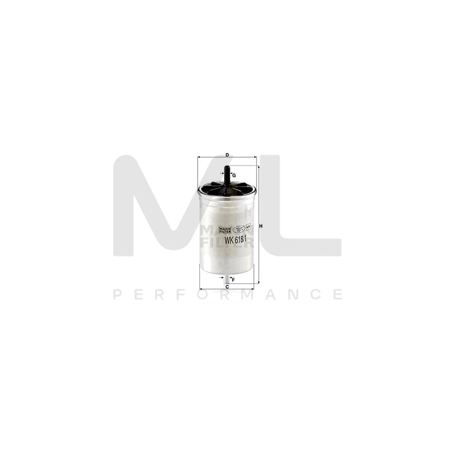 MANN-FILTER WK 618/1 Fuel filter In-Line Filter | ML Performance Car Parts