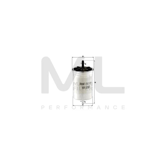 MANN-FILTER WK 618/1 Fuel filter In-Line Filter | ML Performance Car Parts